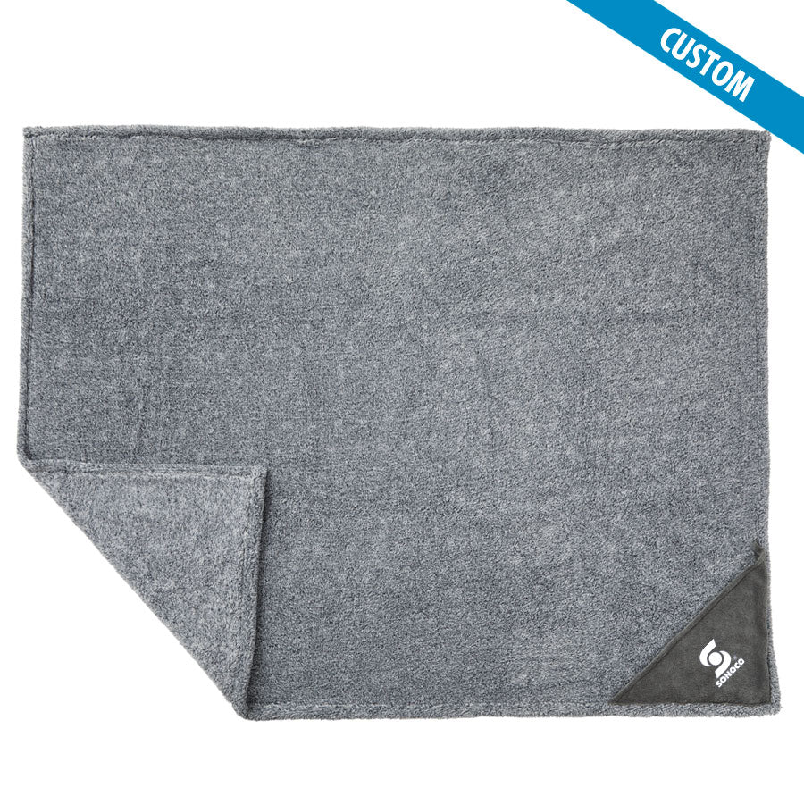 Heathered Look Fuzzy Fleece Blanket 50x60